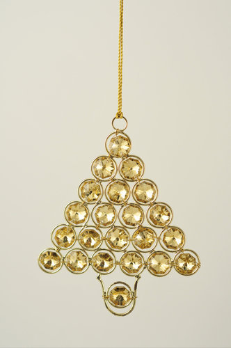 Gold Wire Tree with Gems
