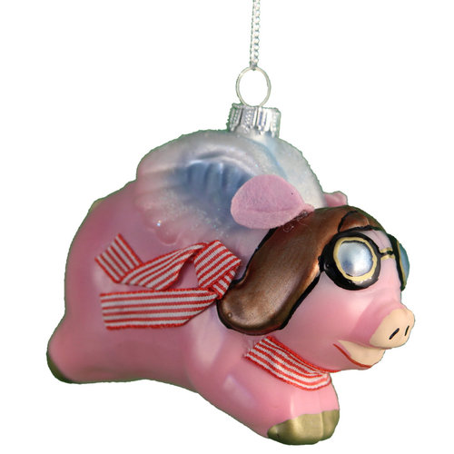Glass Flying Pig