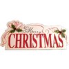 Large Merry Christmas Plaque
