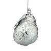 Silver Glittered Pear