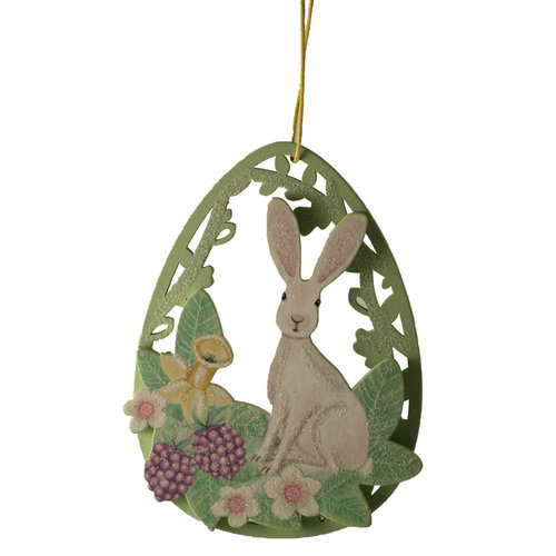 Fretwork Egg with Bunny