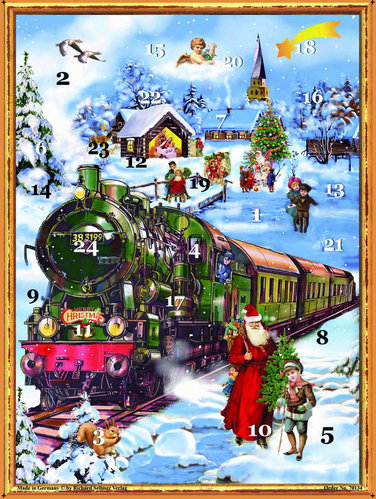 Santa Train Advent Calendar