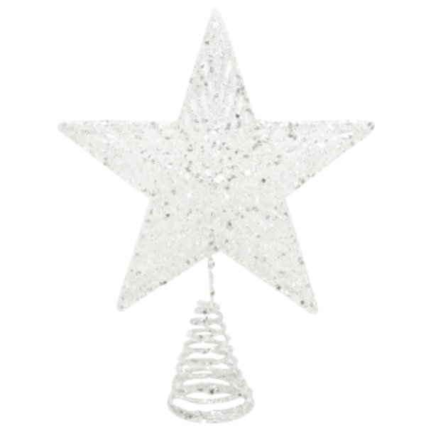 Iridescent White Treetop Star