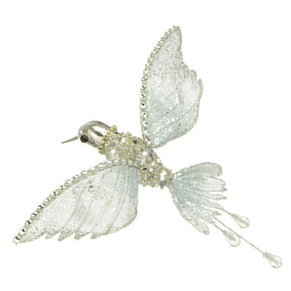 Silver Glitter Hummingbird