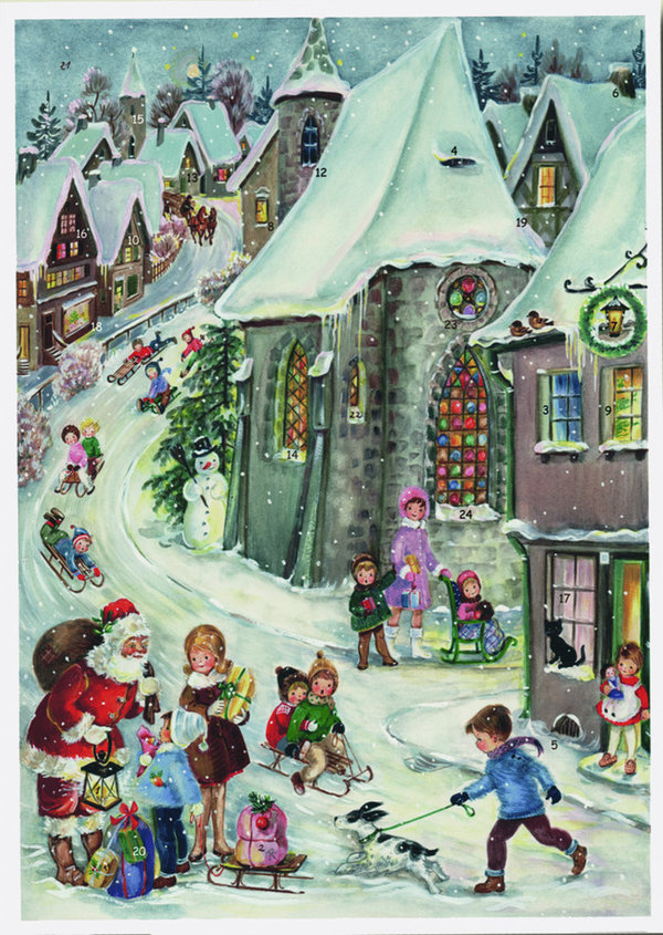 Snow Village Advent Calendar