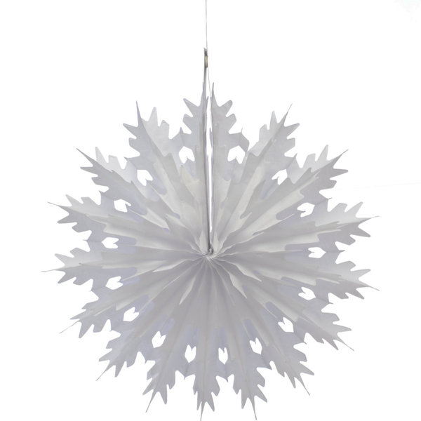 White Paper Hanging Snowflake
